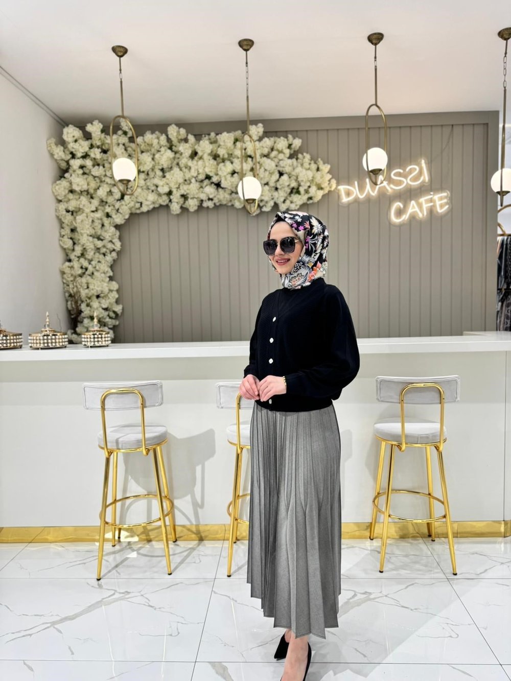 38902 Plise Etek  - SİYAH