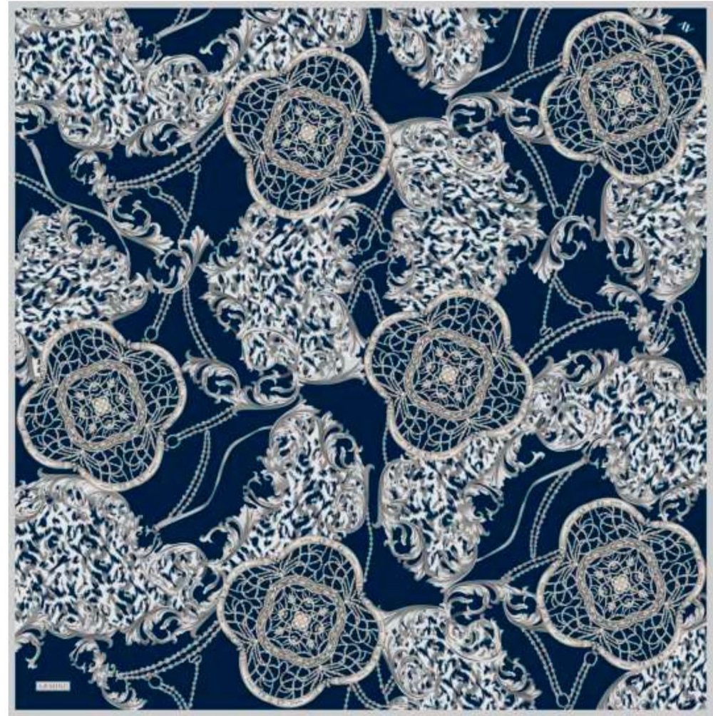Armine 9411 Eşarp  - MAVİ