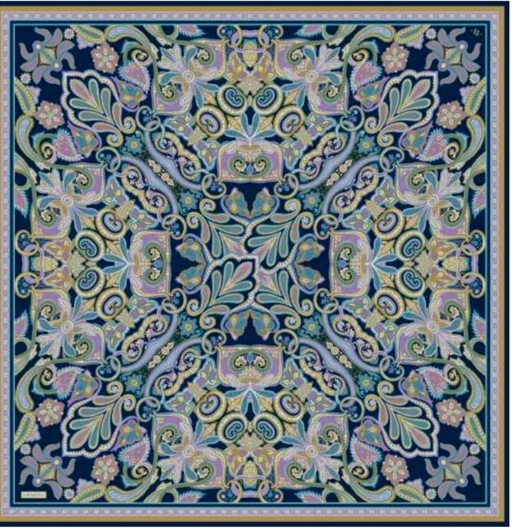 Armine 9421 Eşarp  - LACİVERT
