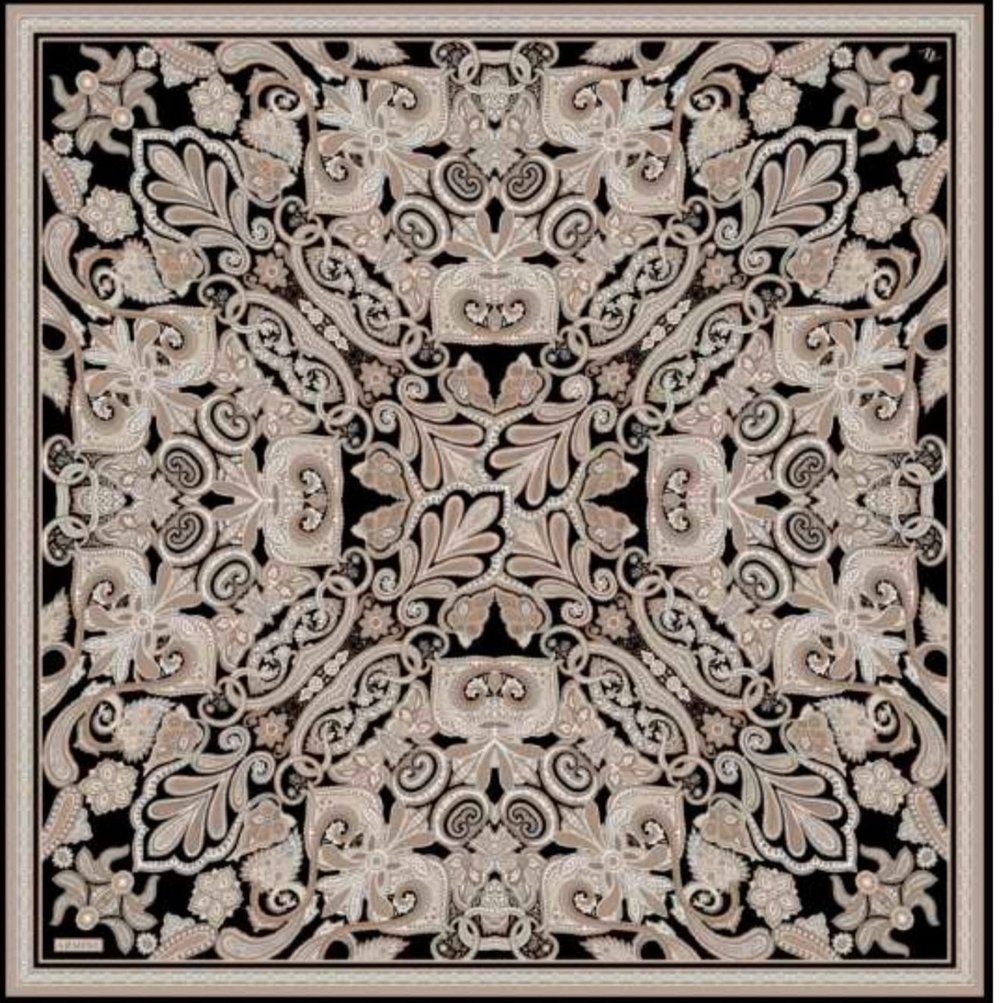 Armine 9421 Eşarp  - SİYAH