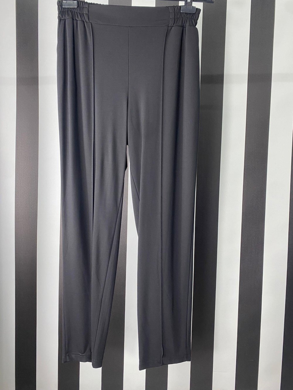 Bambu Önü Dikişli Pantolon 8407 - SİYAH