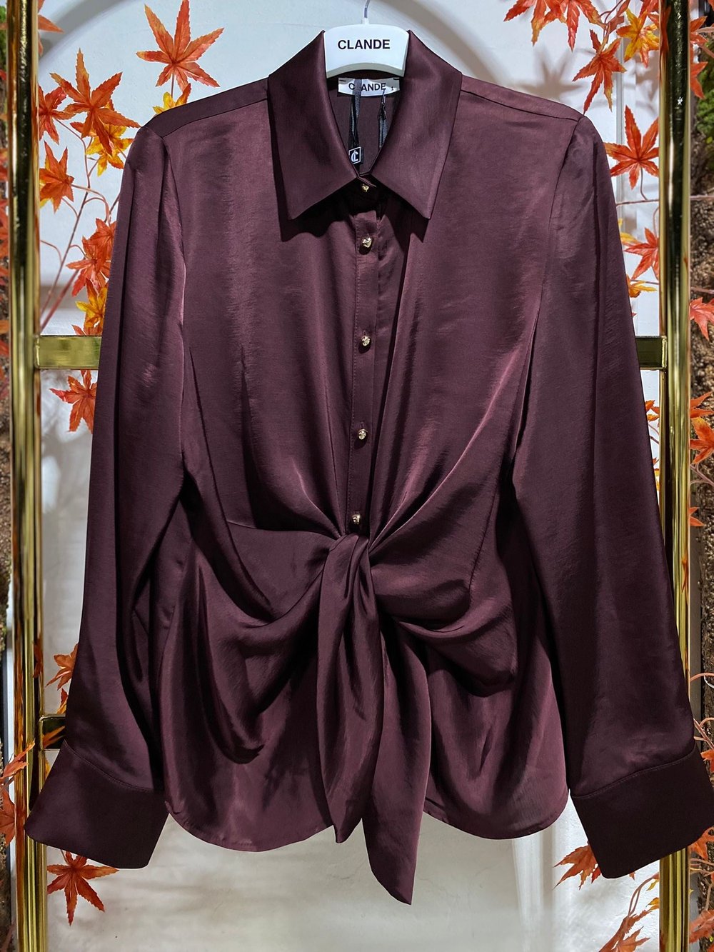 Clande 3015 Bluz  - Bordo