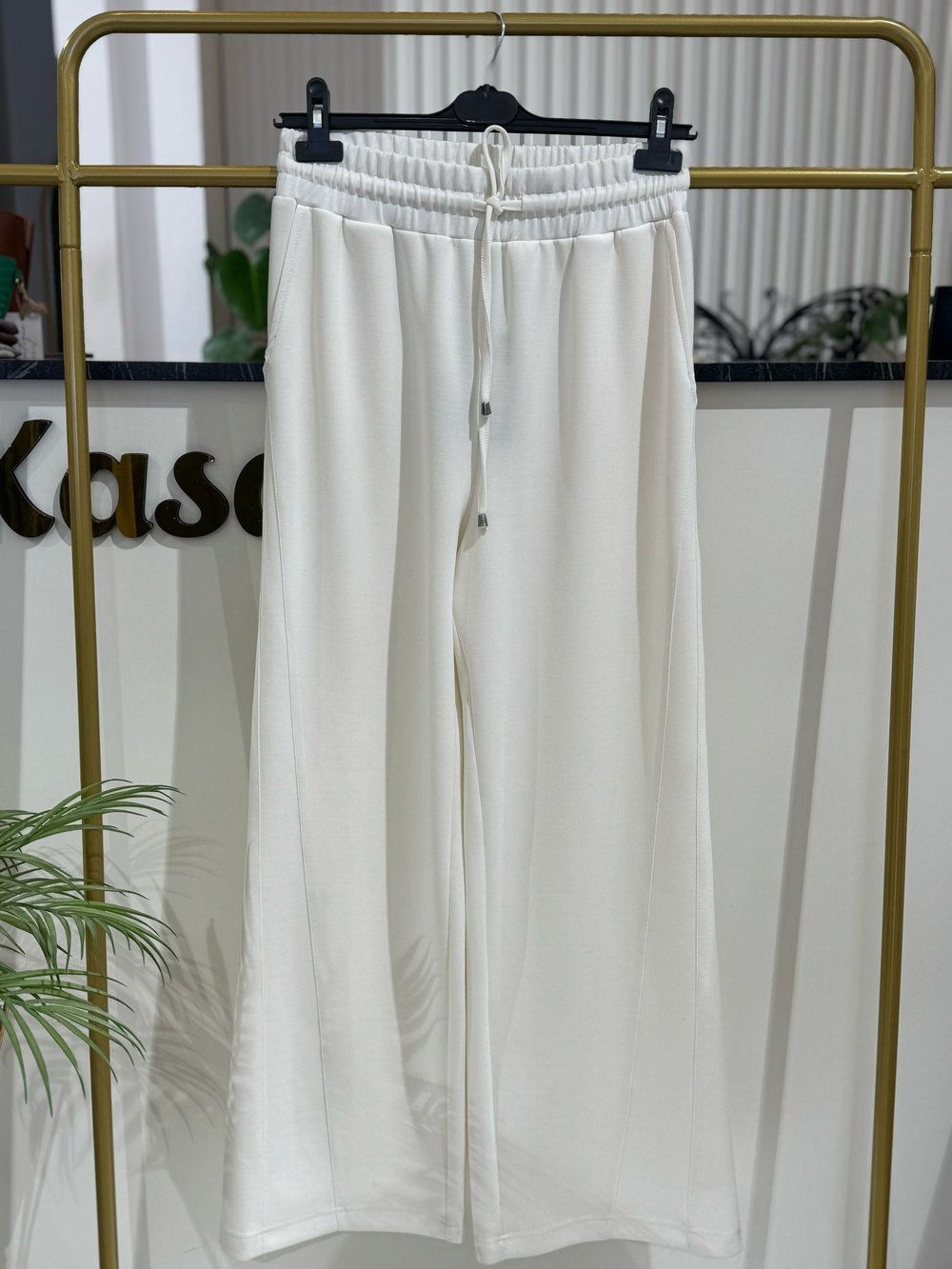 Divanna Modal Geniş Paça Pantolon SZ-5584 EKRU - EKRU