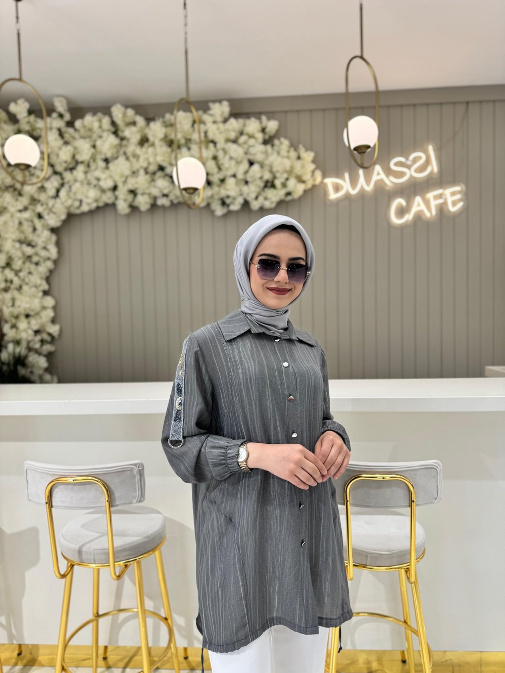 Fuat Gürşen 3627 Tunik  - GRİ