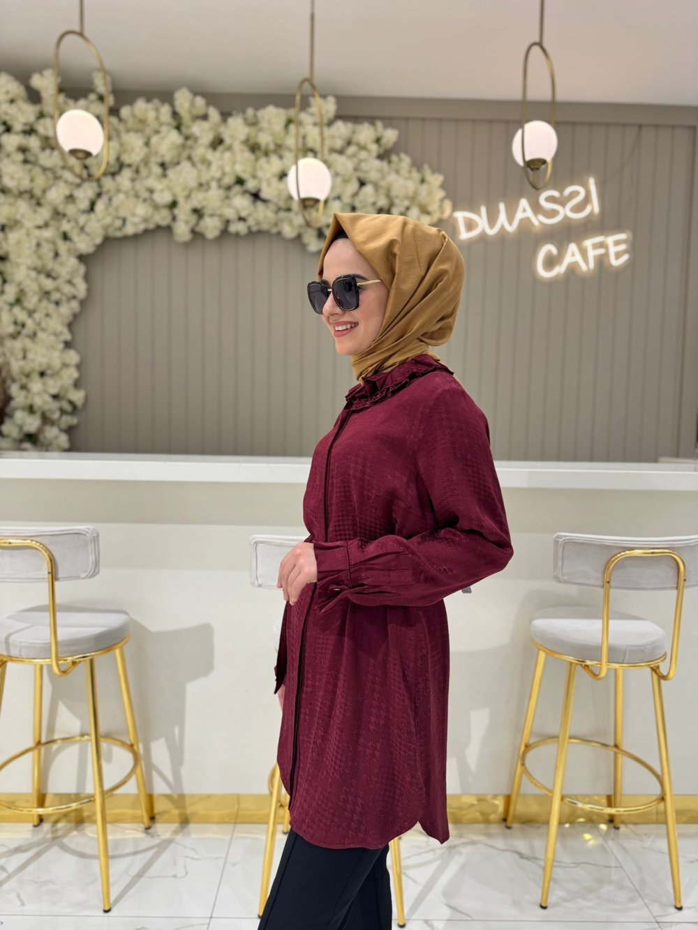 Fuat Gürşen 4317 Tunik  - BORDO