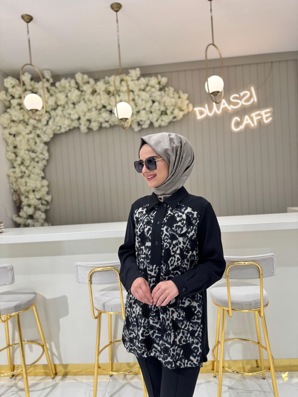 Fuat Gürşen 4367 Tunik  - SİYAH