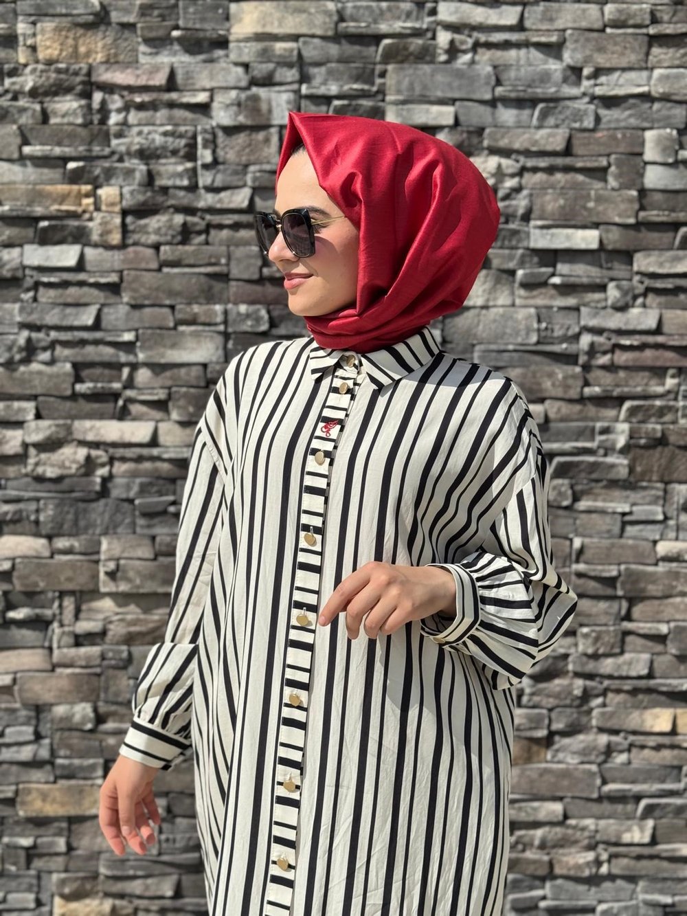 Ghisa 4054 Tunik  - EKRU
