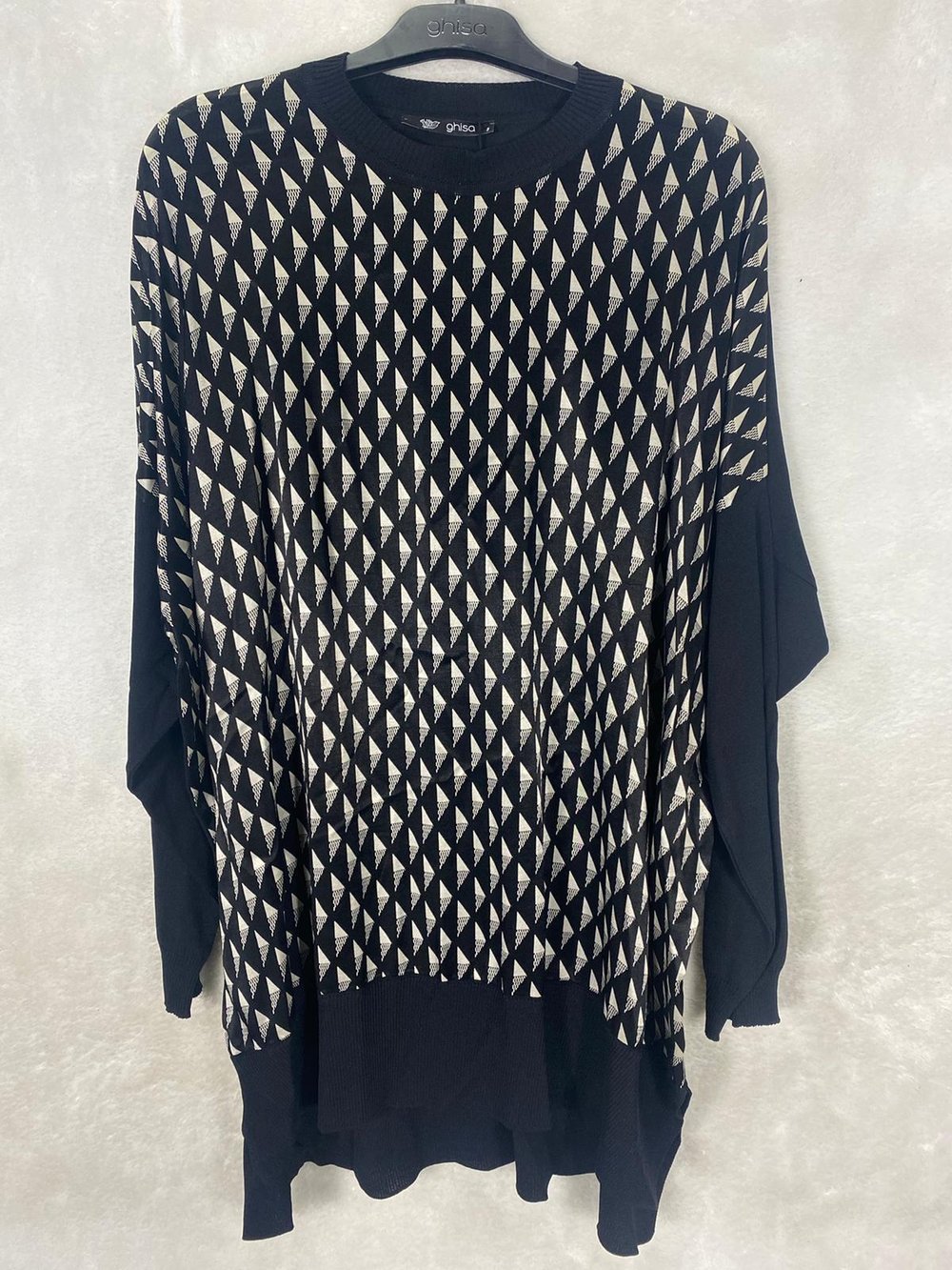 Ghisa Triko Detaylı Tunik 4200B - SİYAH