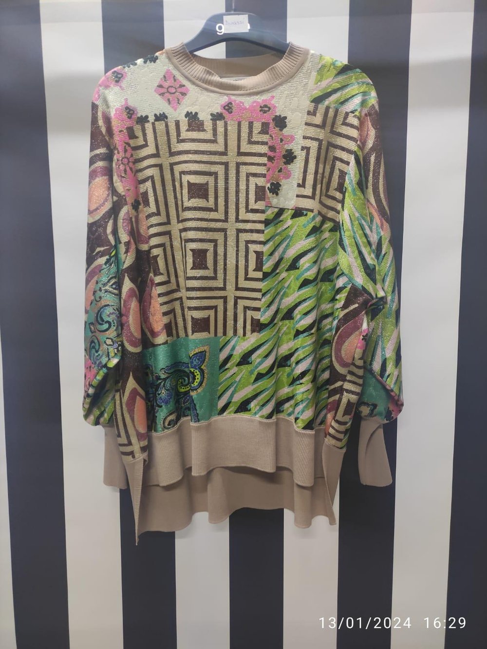 Ghisa Triko Detaylı Tunik 4351 - BEJ