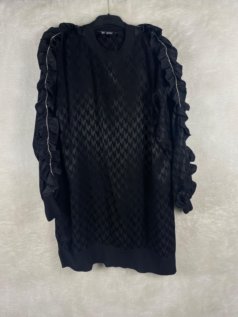 Ghisa Triko Detaylı Tunik 4609 - SİYAH
