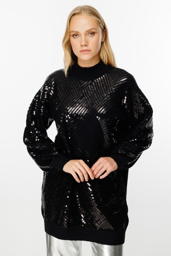 Ghisa Triko Tunik 1519 - SİYAH