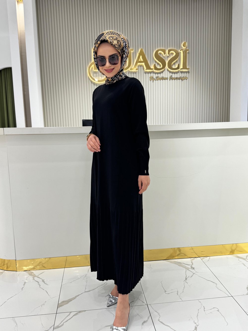 İnvee 7098 Elbise  - SİYAH