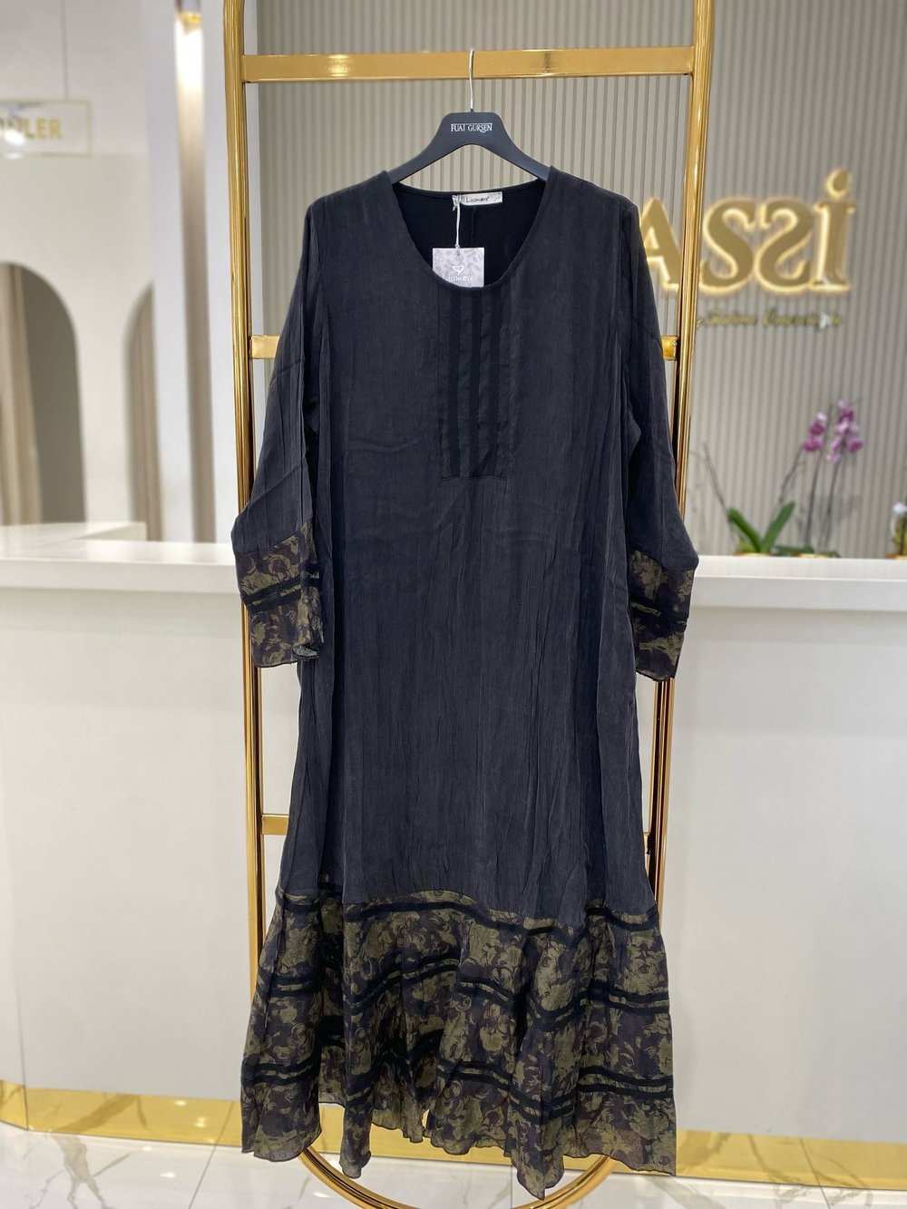 Lissmore İpek Elbise 5609 - SİYAH