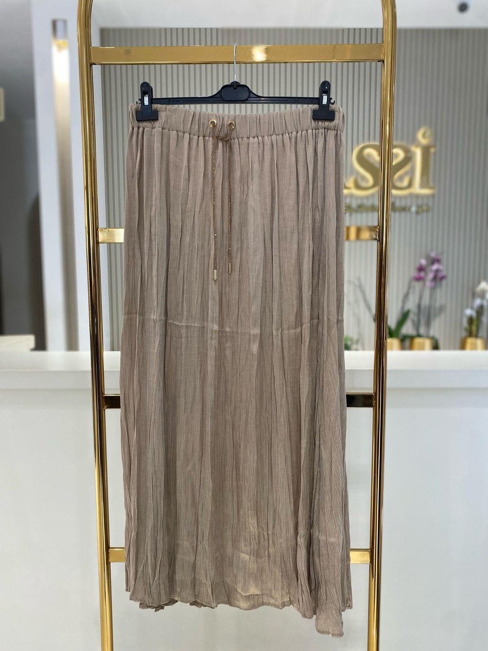 Lissmore İpek Elbise 5816-B - BEJ