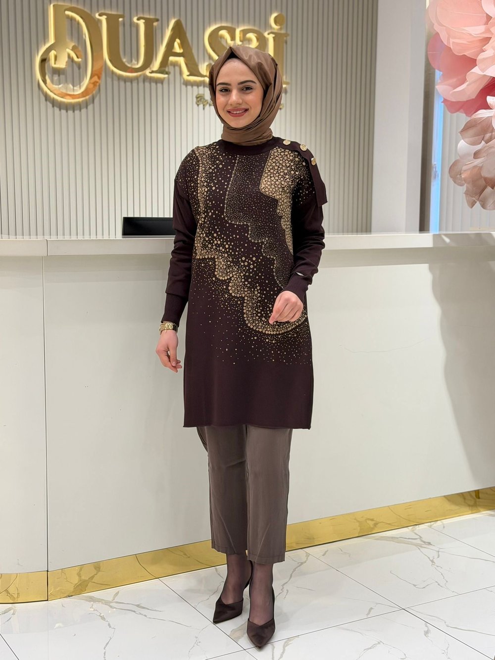 Miss 271 Triko Tunik  - KAHVE