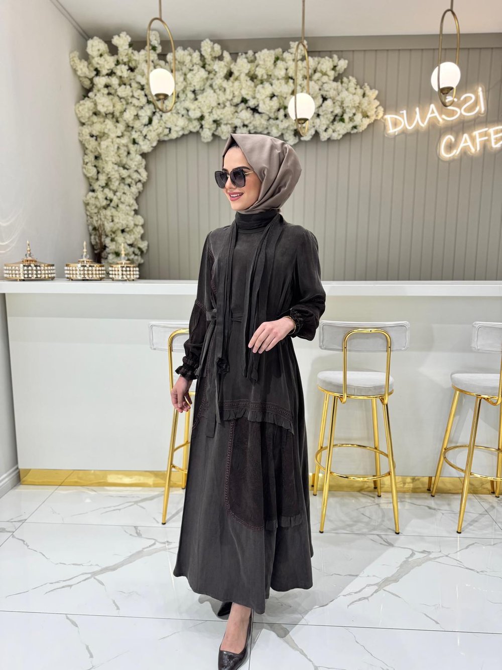 Misswhence 38818 Elbise  - KAHVE