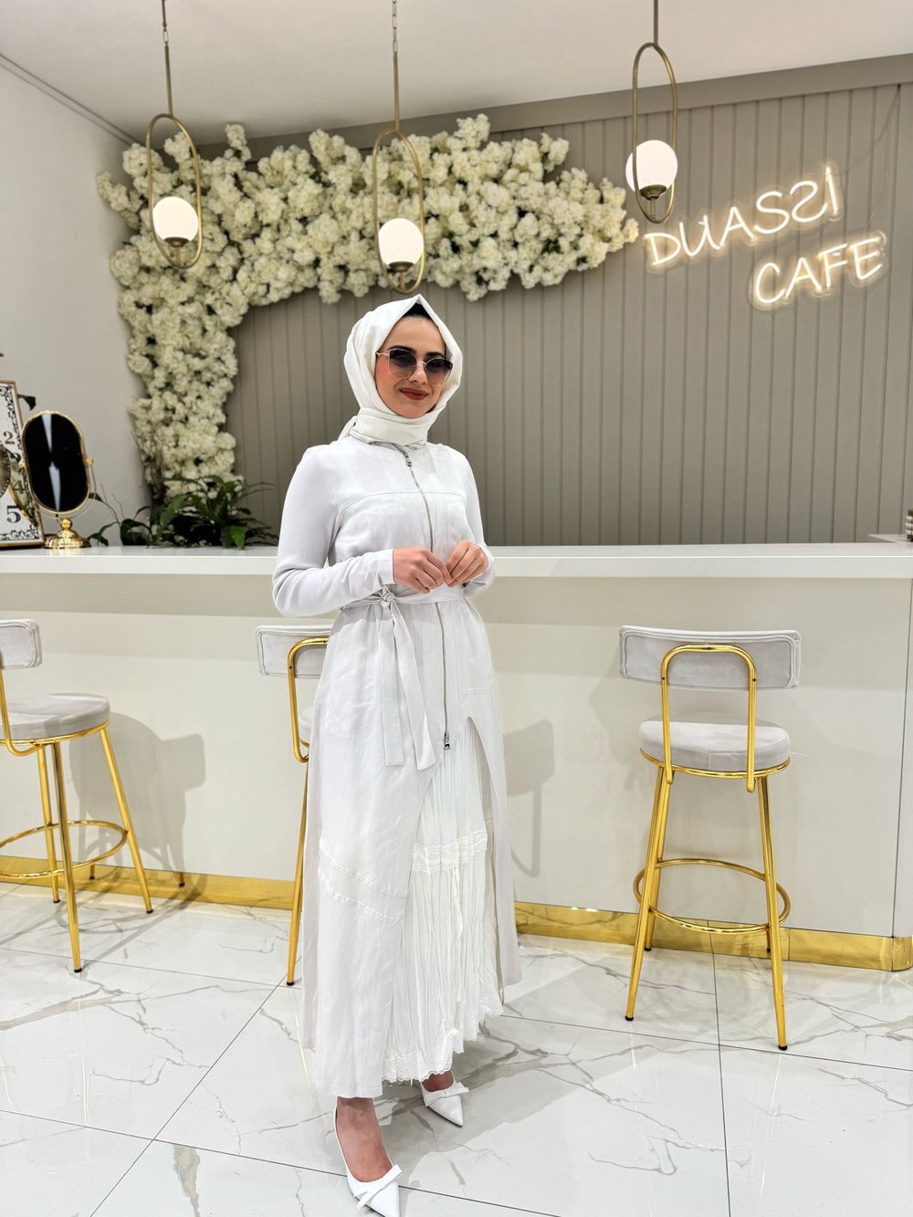 Misswhence Elbise 37806-T - Beyaz