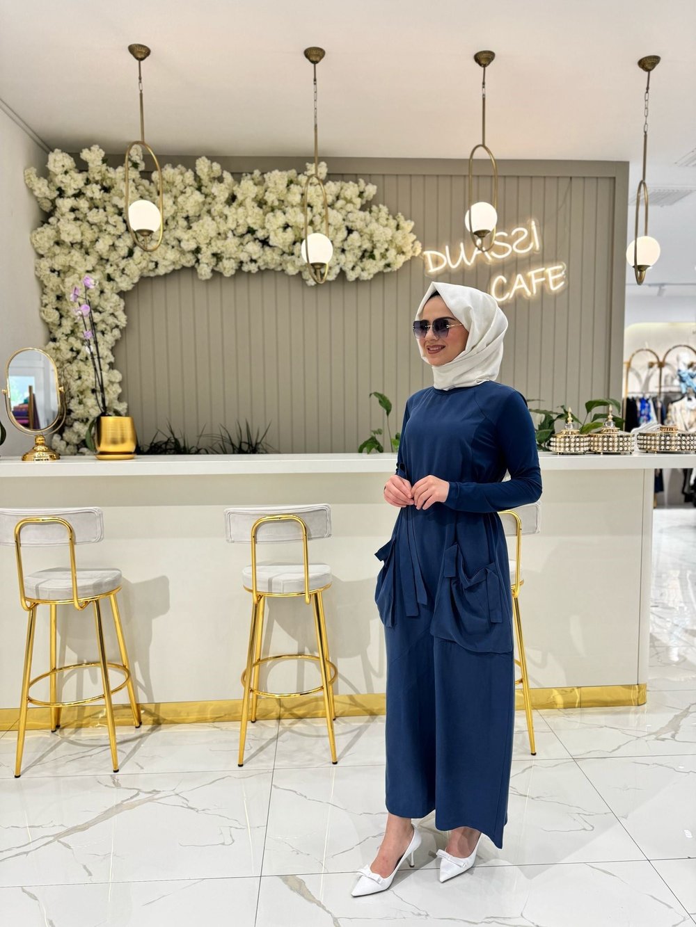 Misswhence Elbise 37814-İ - İNDİGO