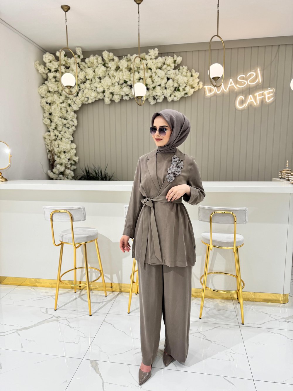 Nurcan Çetin 25600 Takım  - KAHVE
