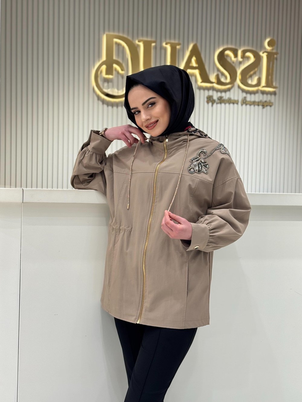 Nure 1004 Trençkot  - CAMEL