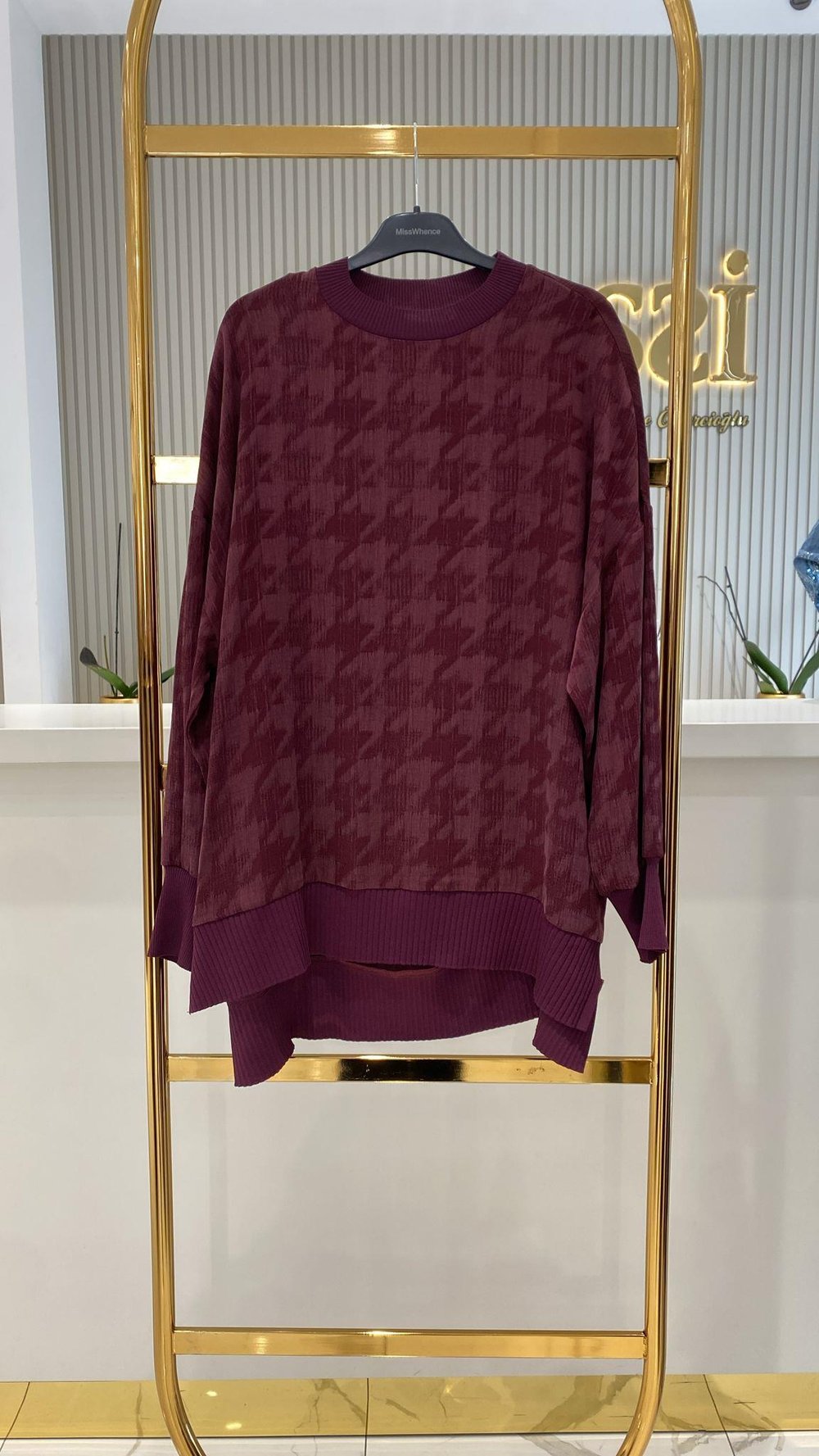 Nuss Tunik 3009-B - BORDO