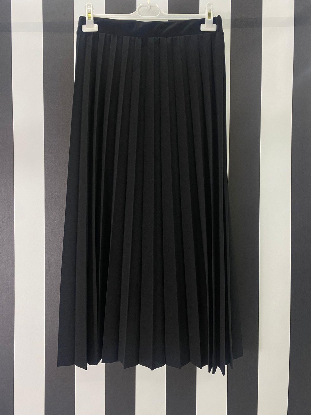 Piliseli Safir Krep Etek 802 - SİYAH