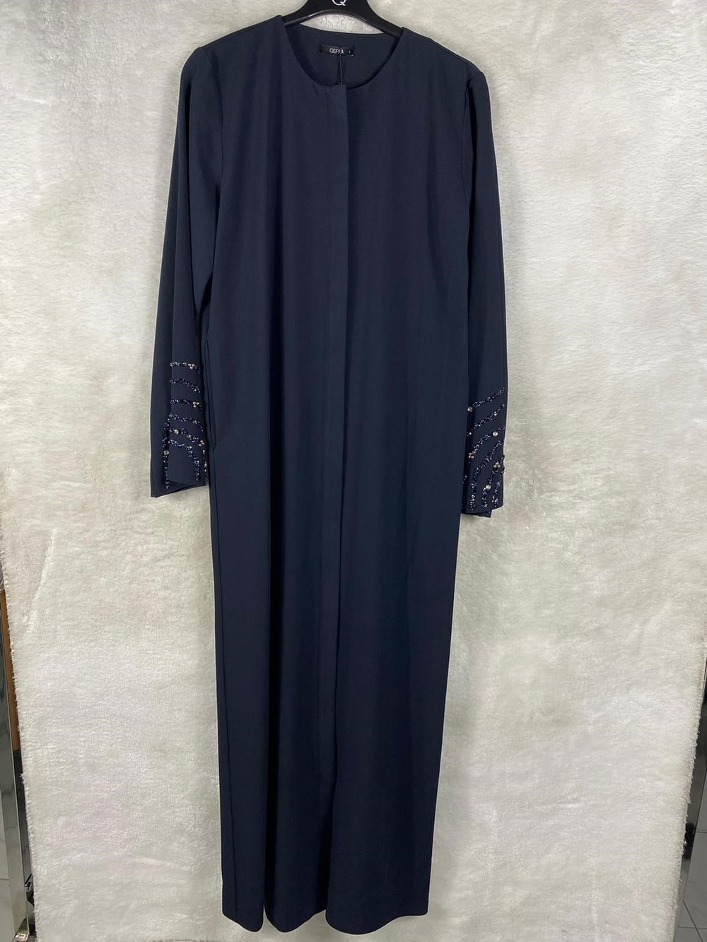Qeffa Kol Taş Detaylı Ferace 189 - LACİVERT
