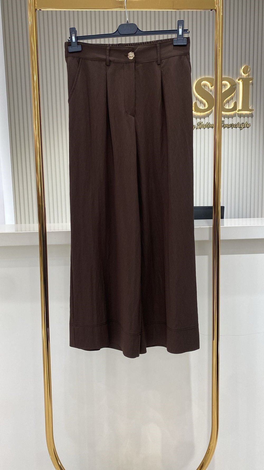 Sentez 5636 Abelia Kısa Geniş Paça Pantolon