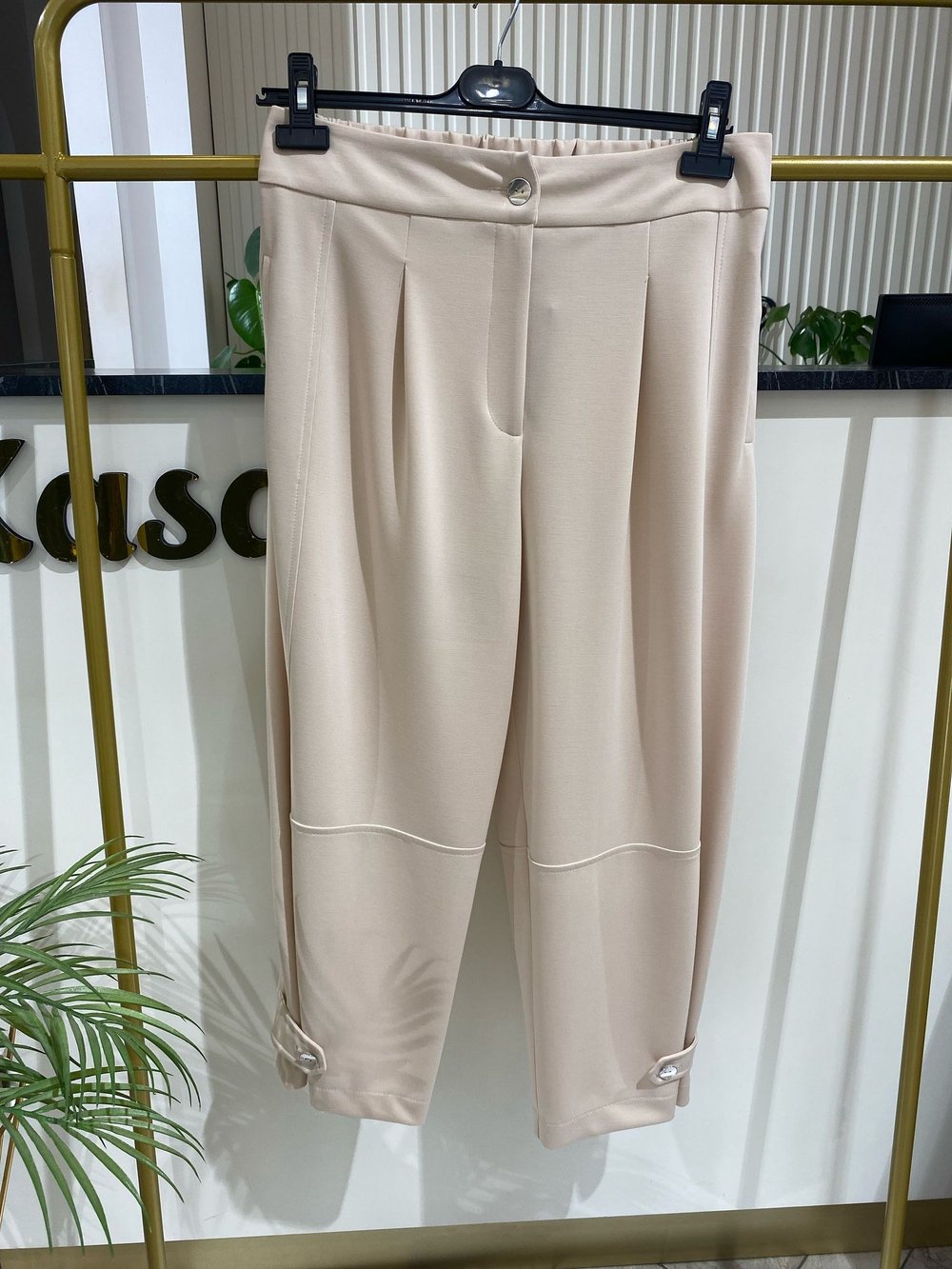 Sentez Atlas Paçası Apoletli Pantolon 5570 - TAŞ