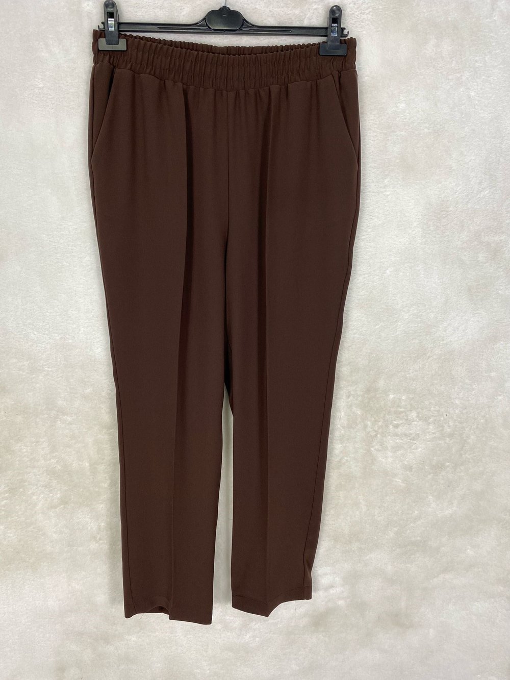 Sentez Beli Lastikli Petek Desen Pantolon 332 - KAHVE