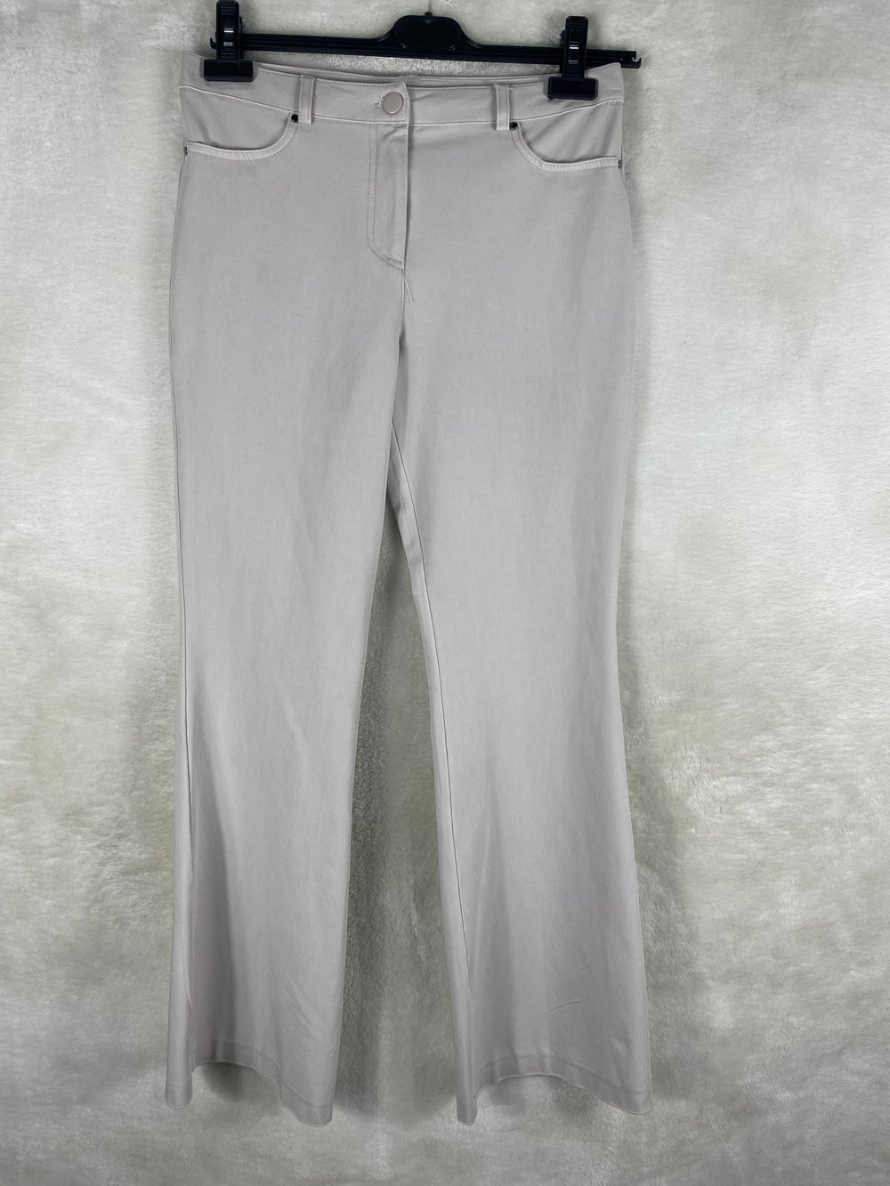 Sentez Kanvas İspanyol Paça Pantolon 5531 - GRİ