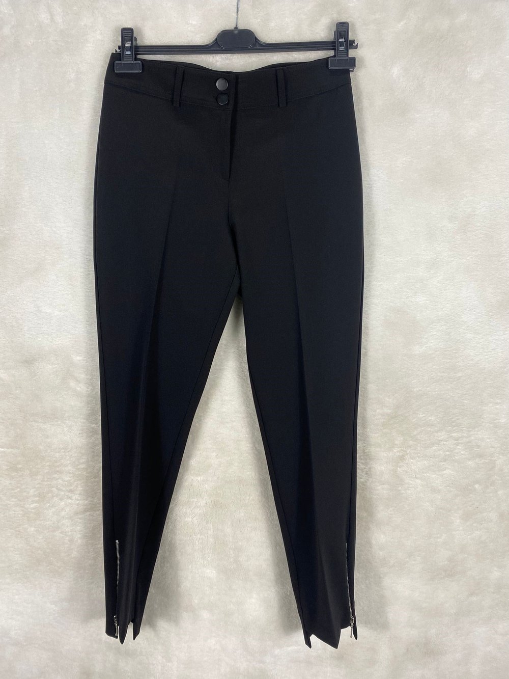 Sentez Paçası Fermuarlı Classic Pantolon 5535 - SİYAH