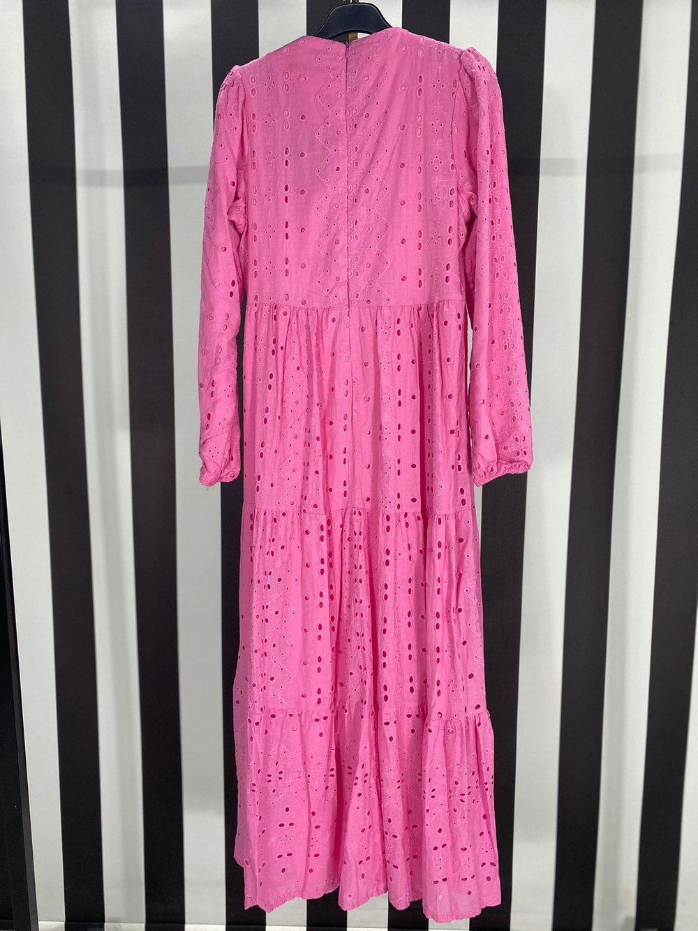Tasarım Fisto Elbise 23107 - PEMBE