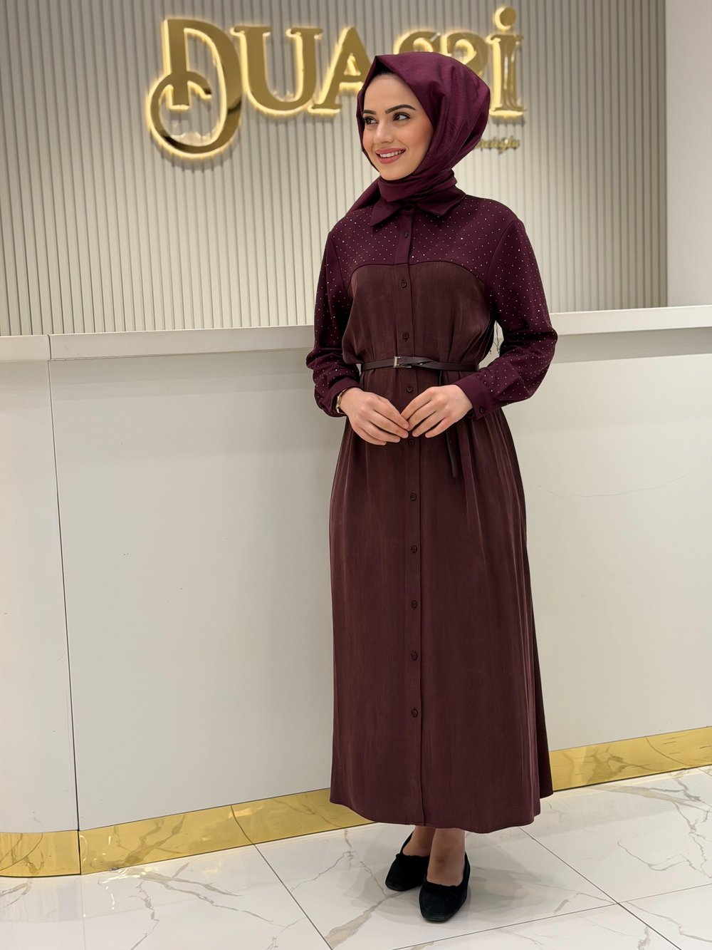 Wennora 1004 Taşlı Elbise