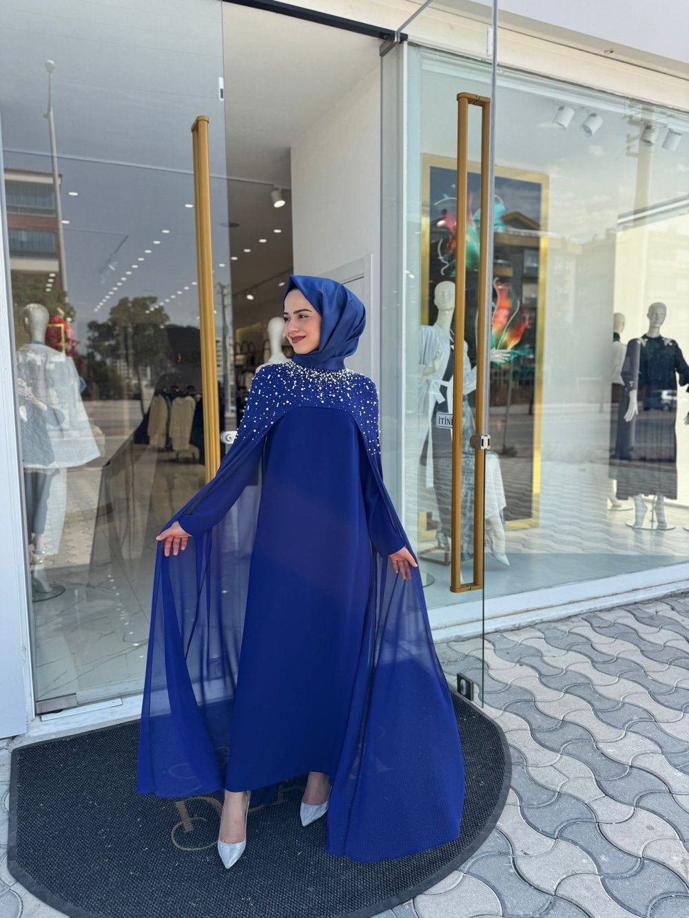 White Corner Abiye Elbise 2858 - SAKS