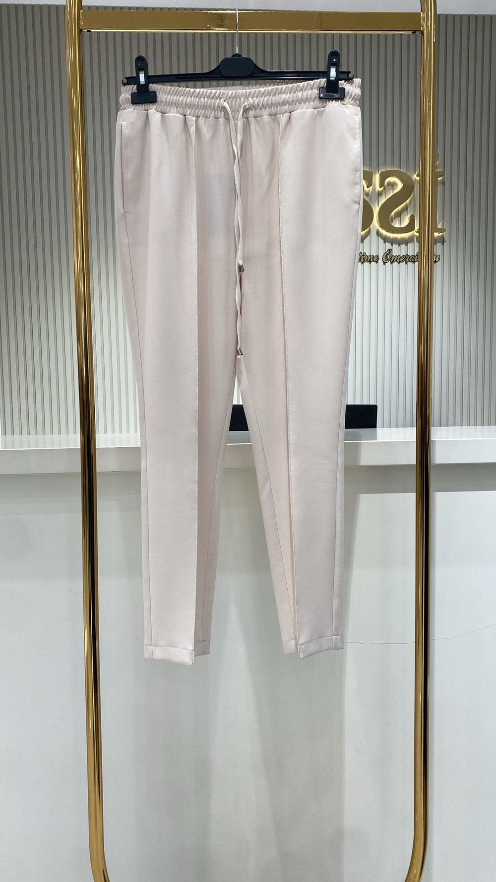 Yandan Cepli Bağcıklı Pantolon 153 - TAŞ