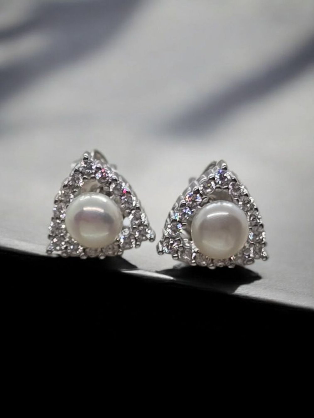 İncili Silver Küpe