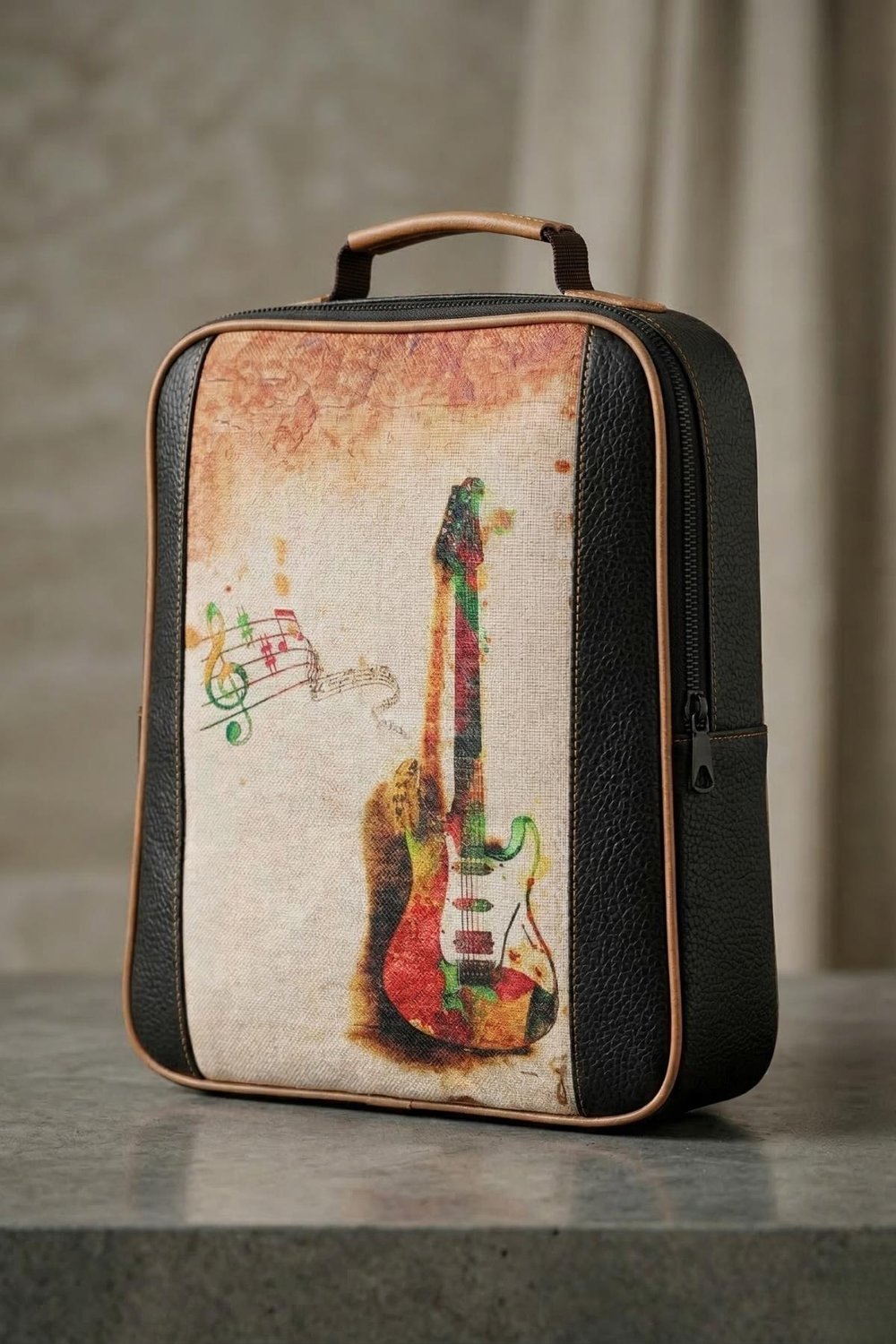 Terra Marine Guitar Siyah Sırt Çantası