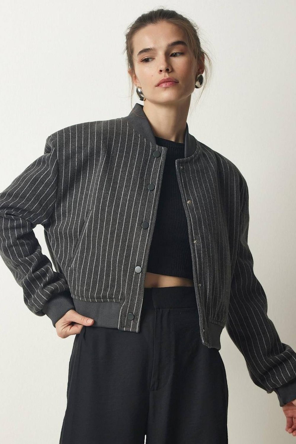 Bellissimo Kaşe Crop Ceket