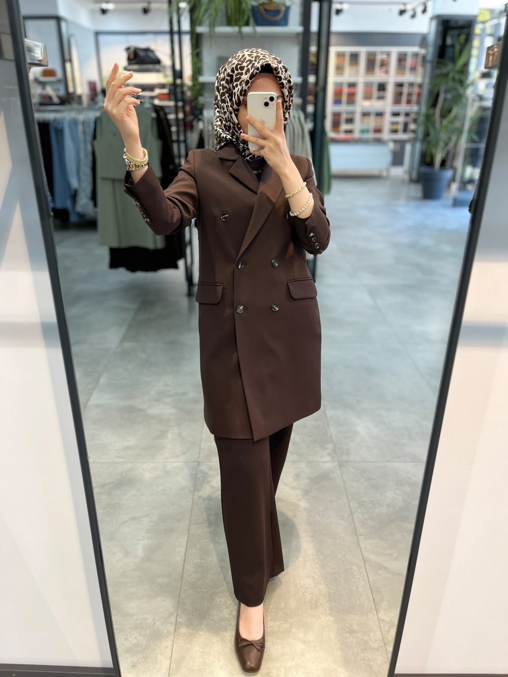 Nihan Blazer Ceket - Kahve
