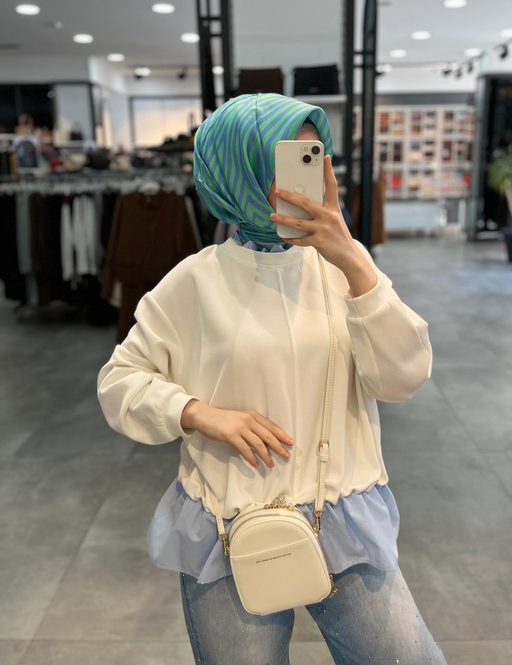 Nihan Fırfır Detaylı Örme Sweat - Açık Mavi