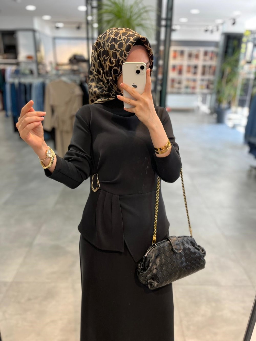 Nuss Beli Toka Detaylı Elbise - Siyah