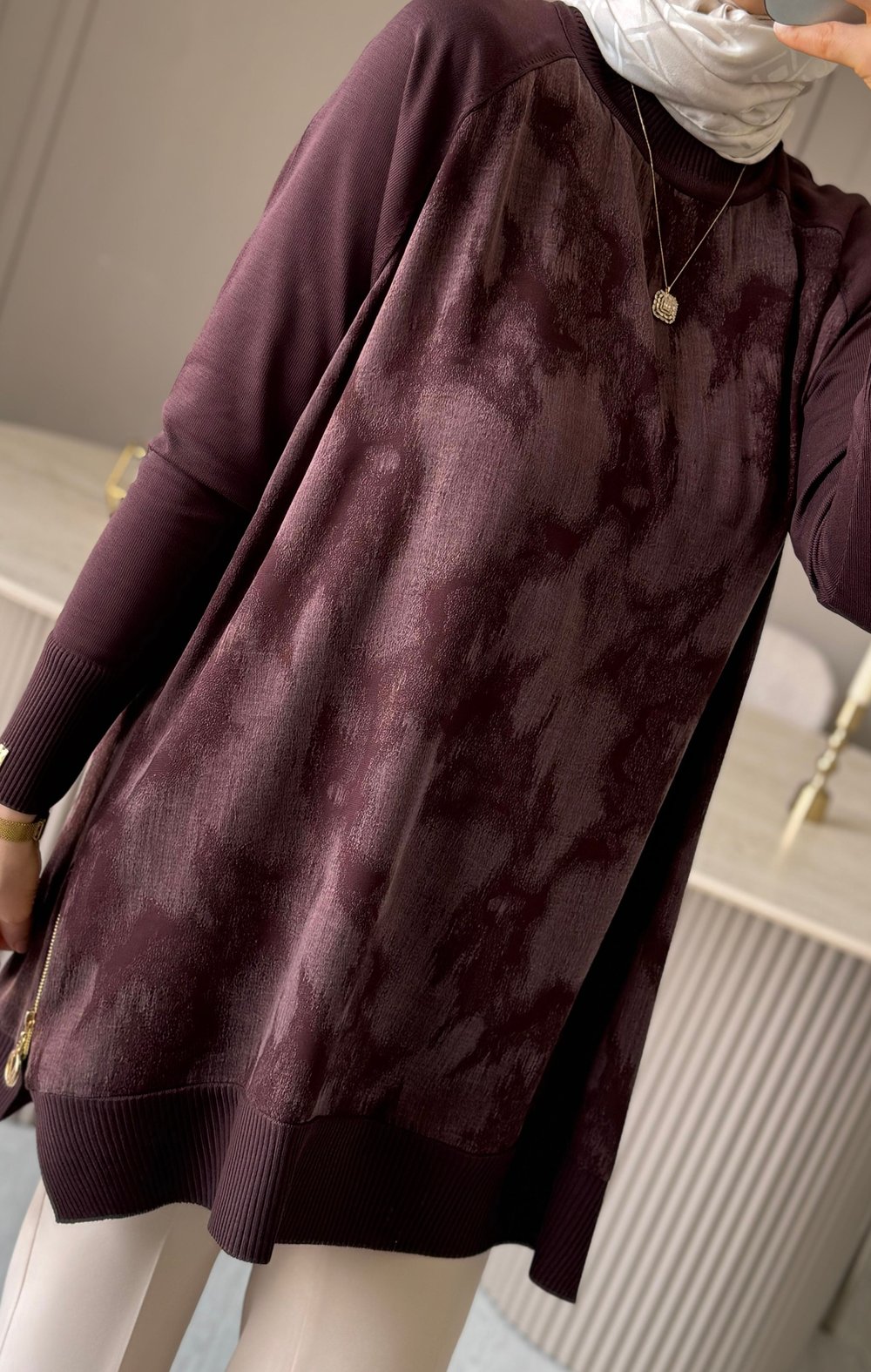 tunikcupradesenfermuarlı