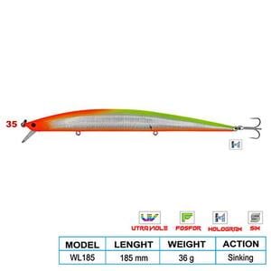 Wily SUPER STAR CL:35 185mm 36gr (Sinking)