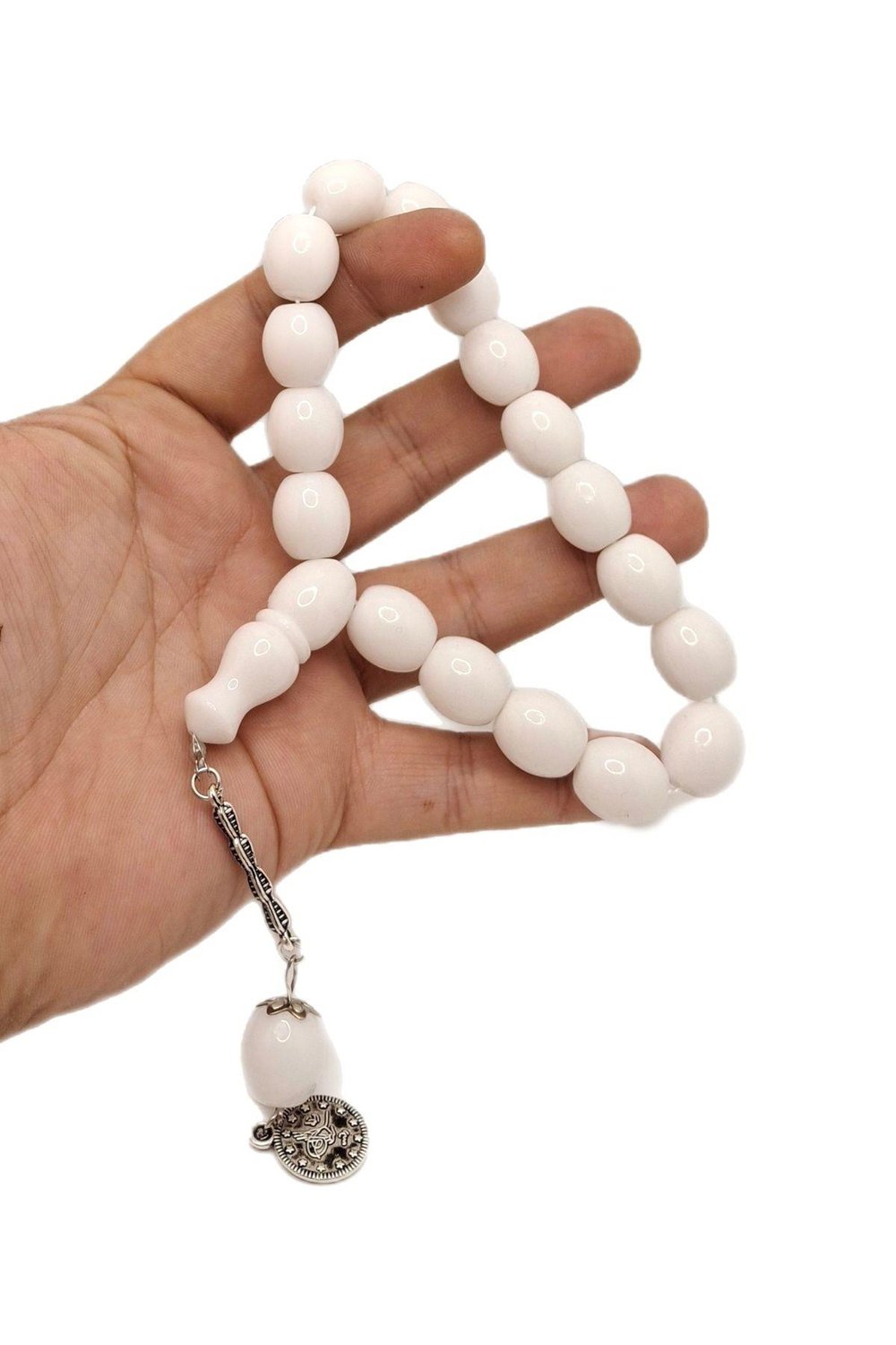 Beyaz 17 li Maskot Tesbih