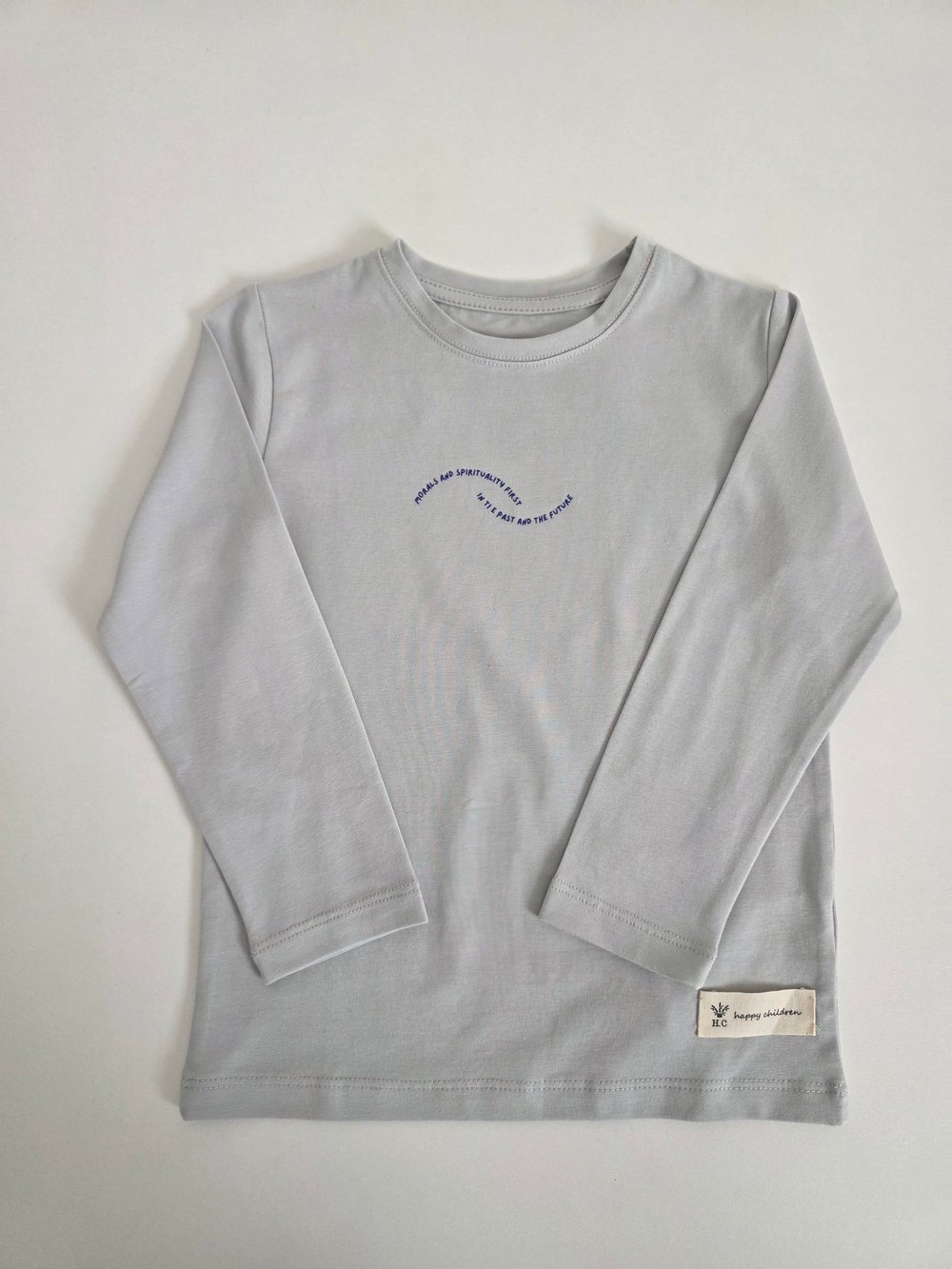 GRİ YAZI BASKILI SWEATSHIRT
