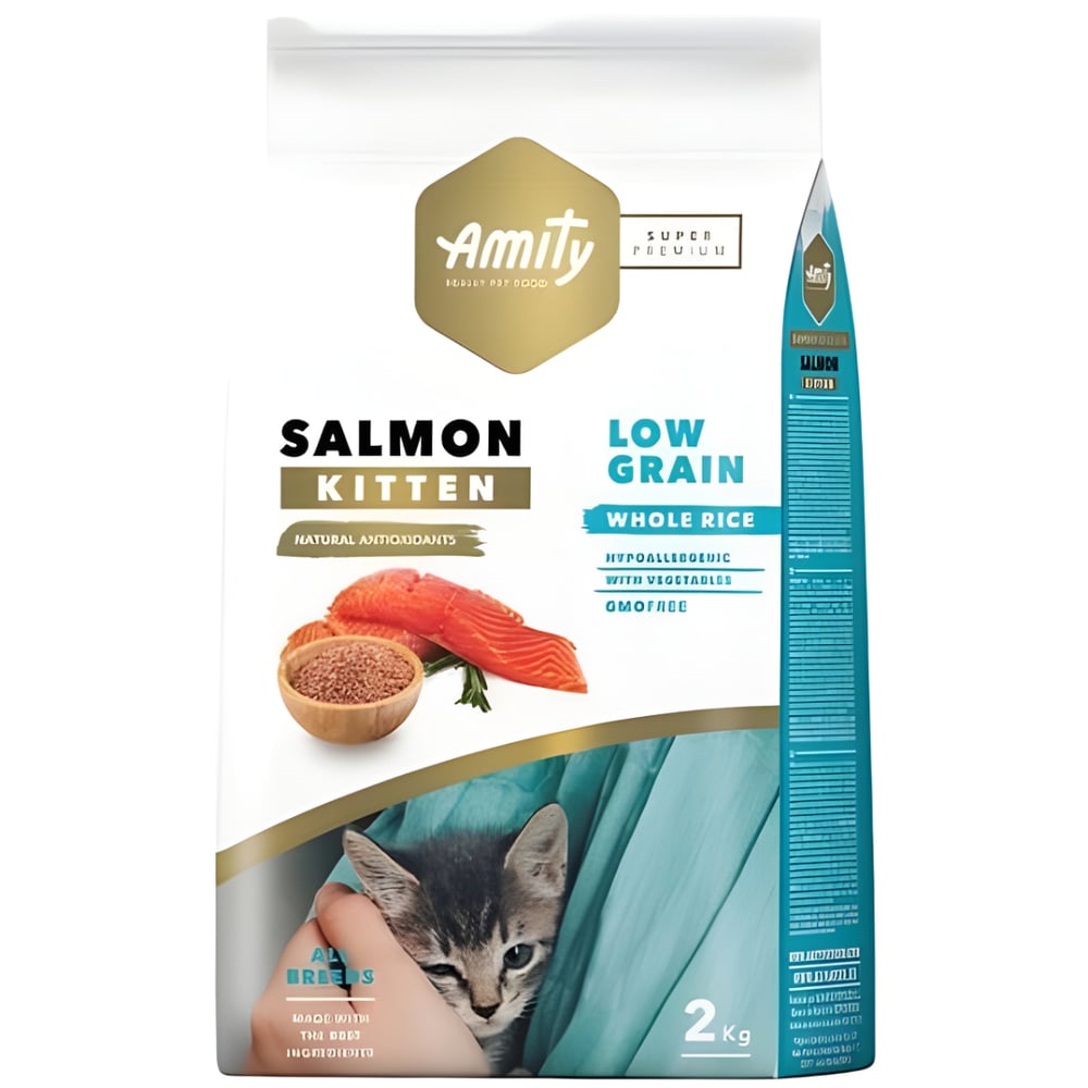 Amity Super Premium Somonlu Düşük Tahıllı Yavru Kedi Maması 2 Kg