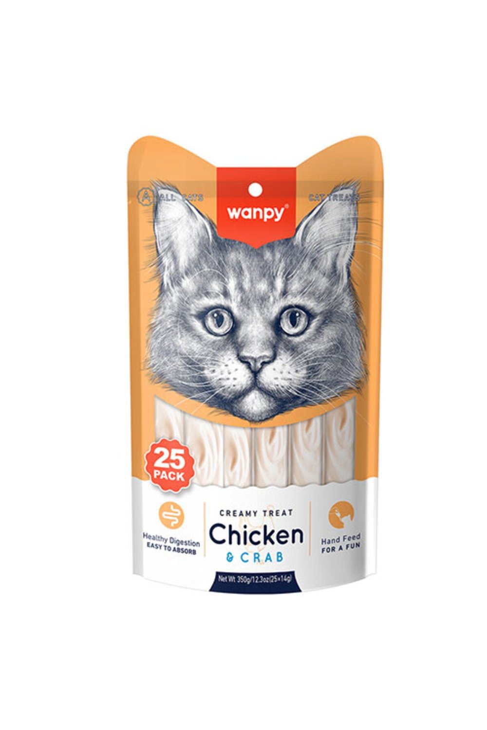 Wanpy Tavuklu & Yengeçli Sıvı Ödül Maması 25x14 gr.