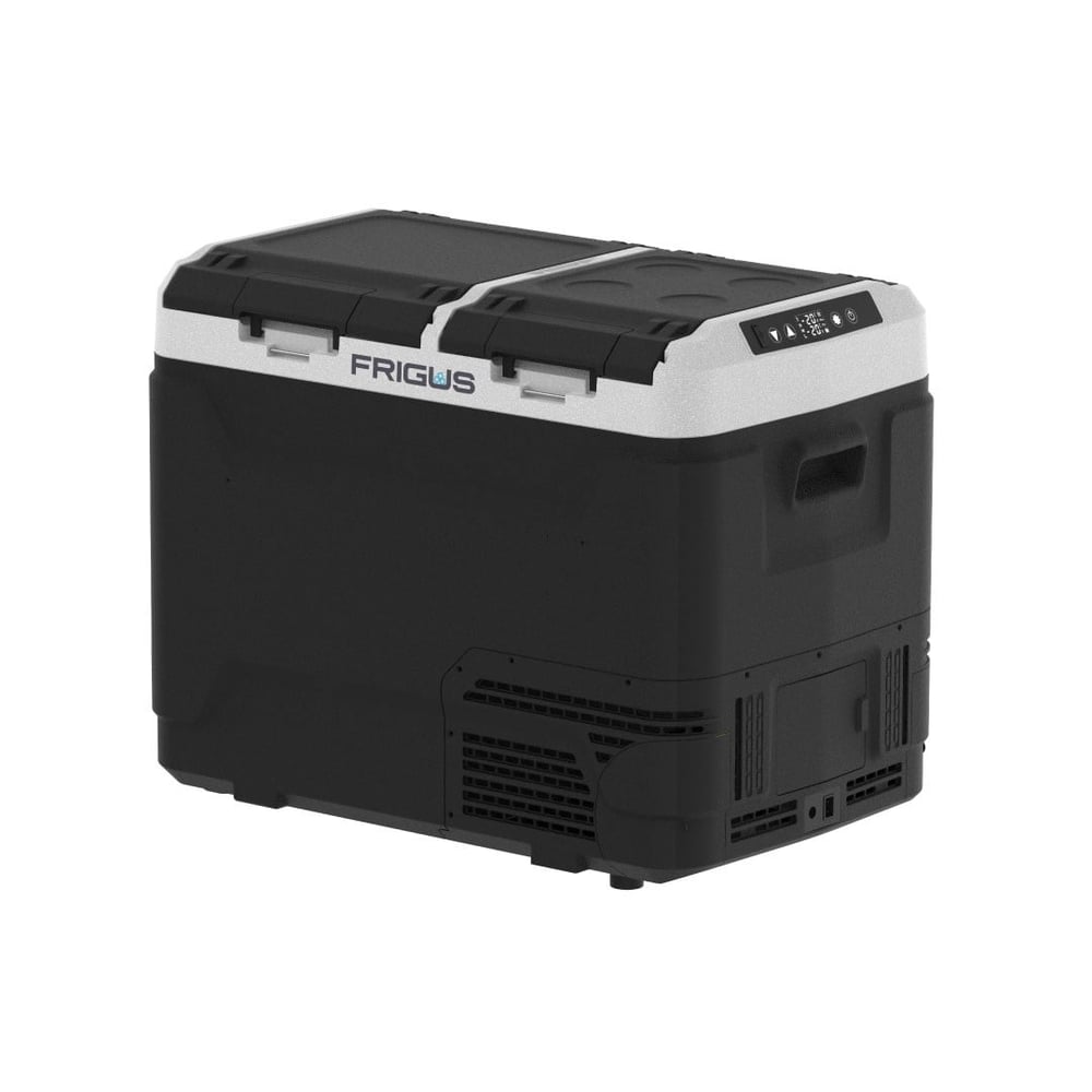 CNB-FR50A FRIGUSFrigus 50 LT Çift Bölmeli Kompresörlü Oto Buzdolabı - 12V/24V/220V Dual Zone Profesyonel Seri