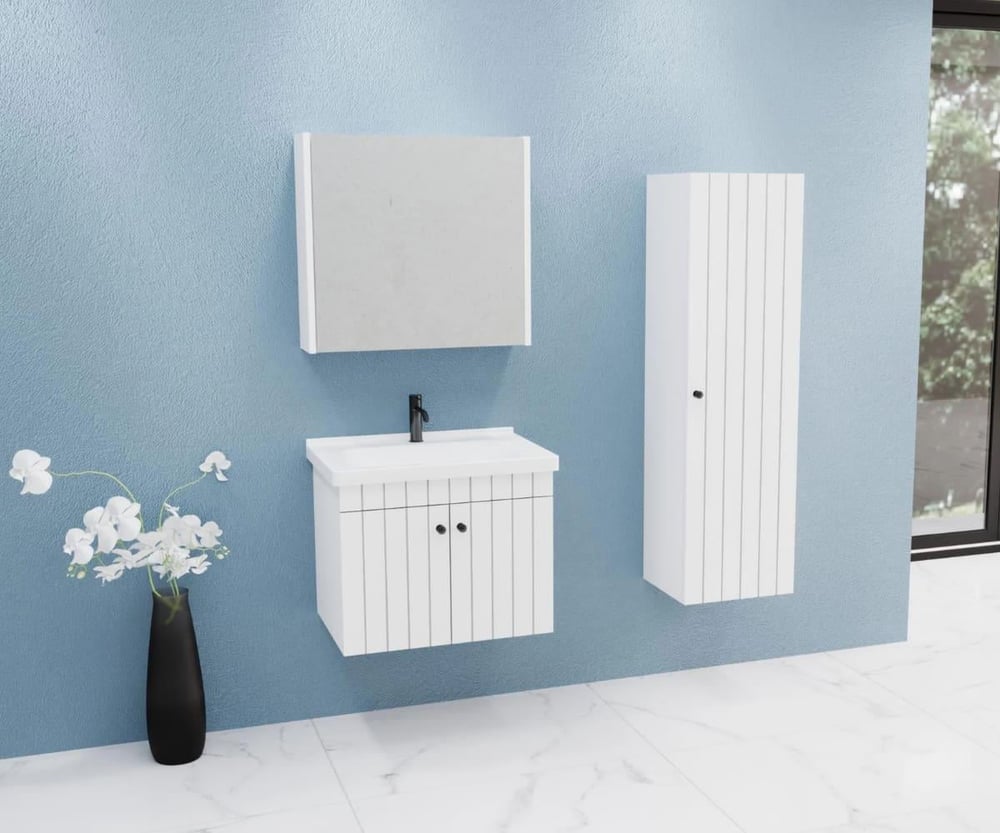 Aquanil Avien Banyo Dolabı 65cm Beyaz